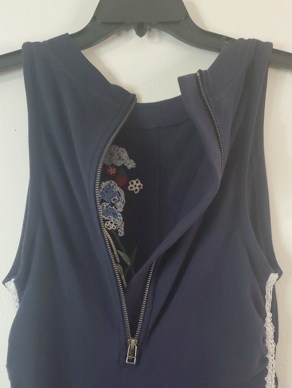 Anthropologie Daily Practice Sports Start Sleeveless Embroidered Midi Dress Sm - Picture 10 of 15